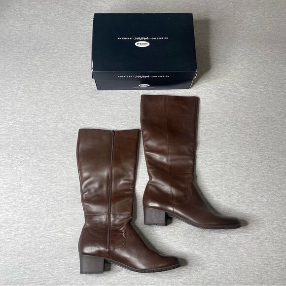 Elites by Walking Cradles Women’s Brown Leather Knee Tall Boots - Picture 1 of 12